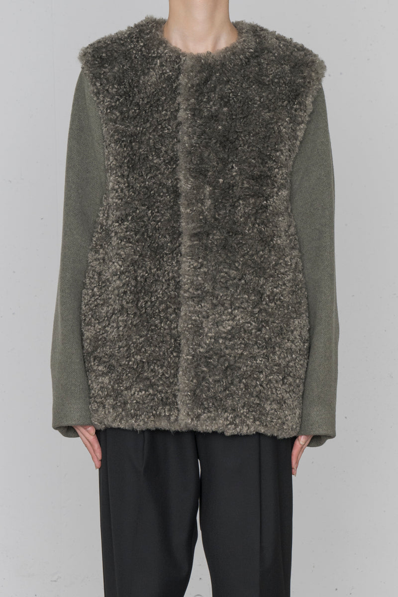 FAUX SHEARLING JACKET – HYKE ONLINE STORE