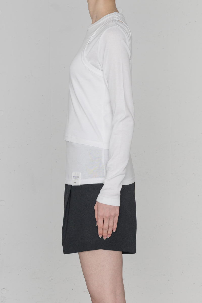 LAYERED LONG-SLV TEE – HYKE ONLINE STORE