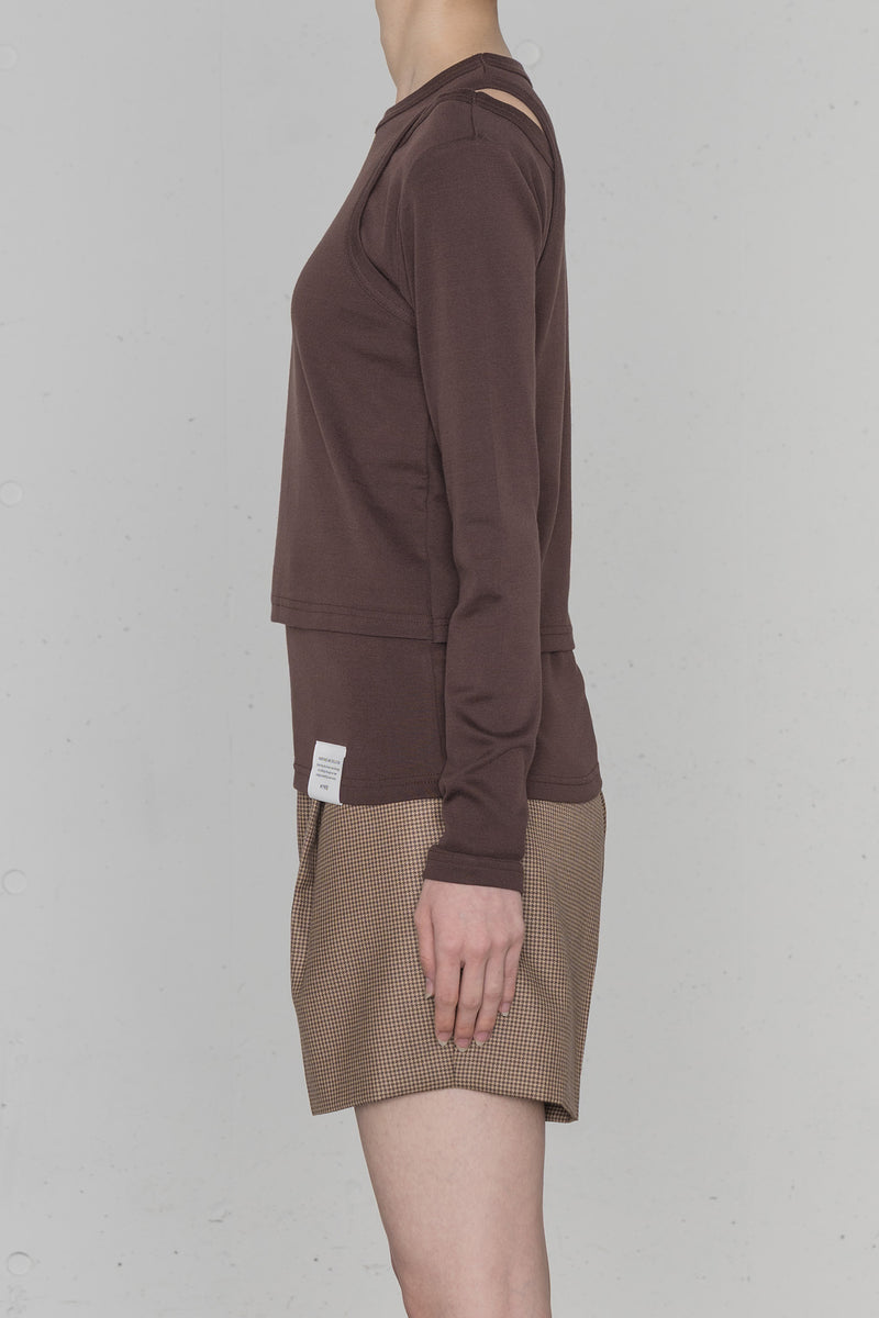 LAYERED LONG-SLV TEE – HYKE ONLINE STORE