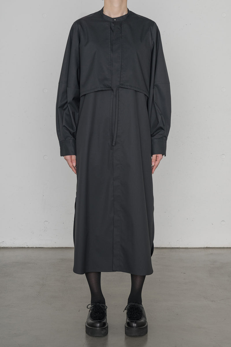 HYKE 25SS COTTON BALLOON SLEEVE DRESS　黒1 HYKE(ハイク)】 COTTON BALLOON SLEEVE DRESS｜PARIGOT ONLINE（パリゴ