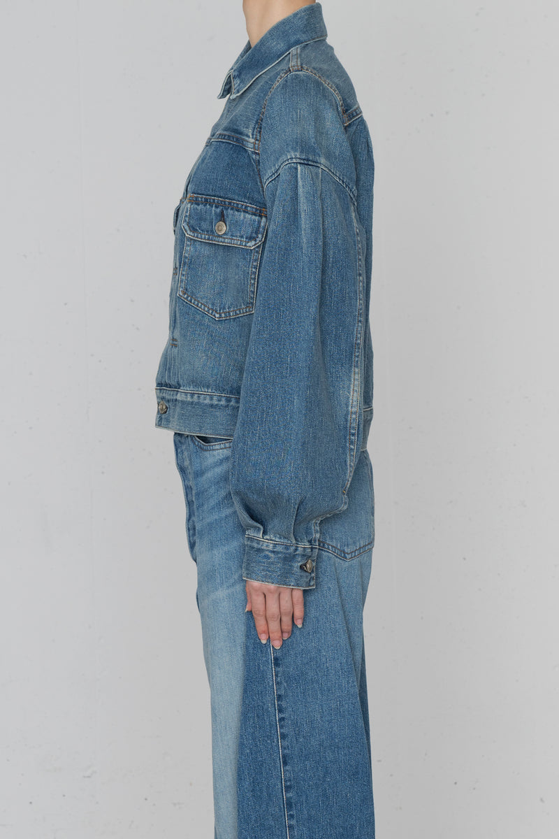 BALLOON SLEEVE DENIM JACKET TYPE 2 / REGULAR FIT – HYKE