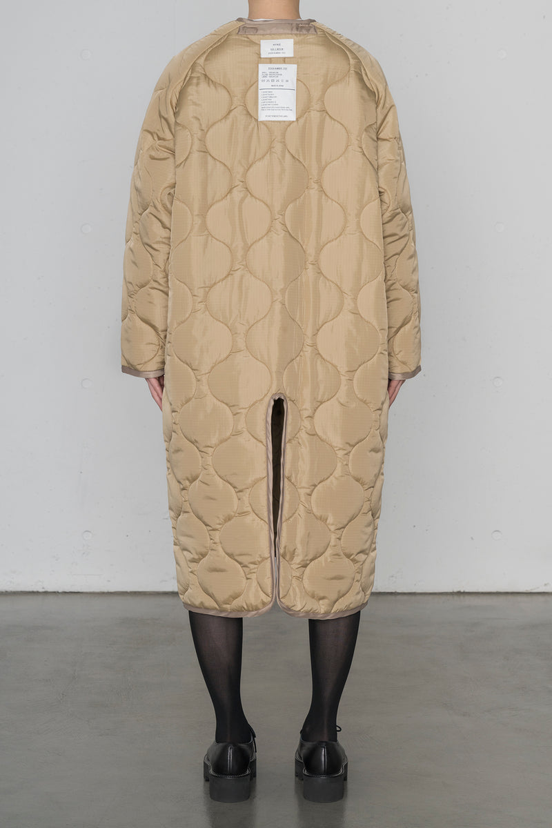 【レアサイズ】HYKE QUILTED COAT size3 HYKE（ハイク） QUILTED LINER COAT コート S グリーン レディース