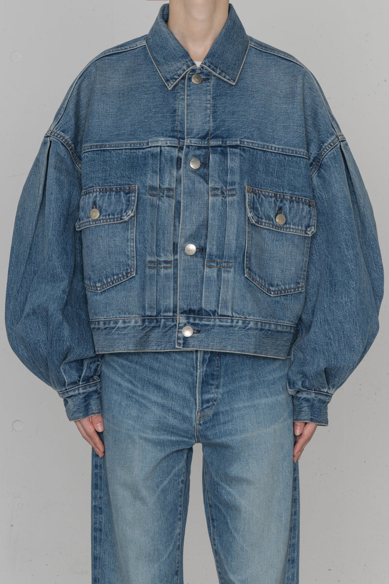 BALLOON SLEEVE DENIM JACKET TYPE 2 – HYKE ONLINE STORE