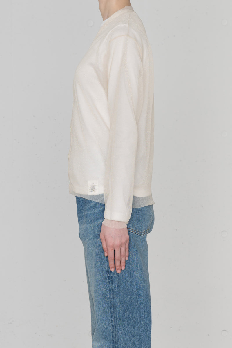 トップス 25ss HYKE SHEER SWEATER CARDIGAN SHEER SWEATER CARDIGAN – HYKE ONLINE STORE