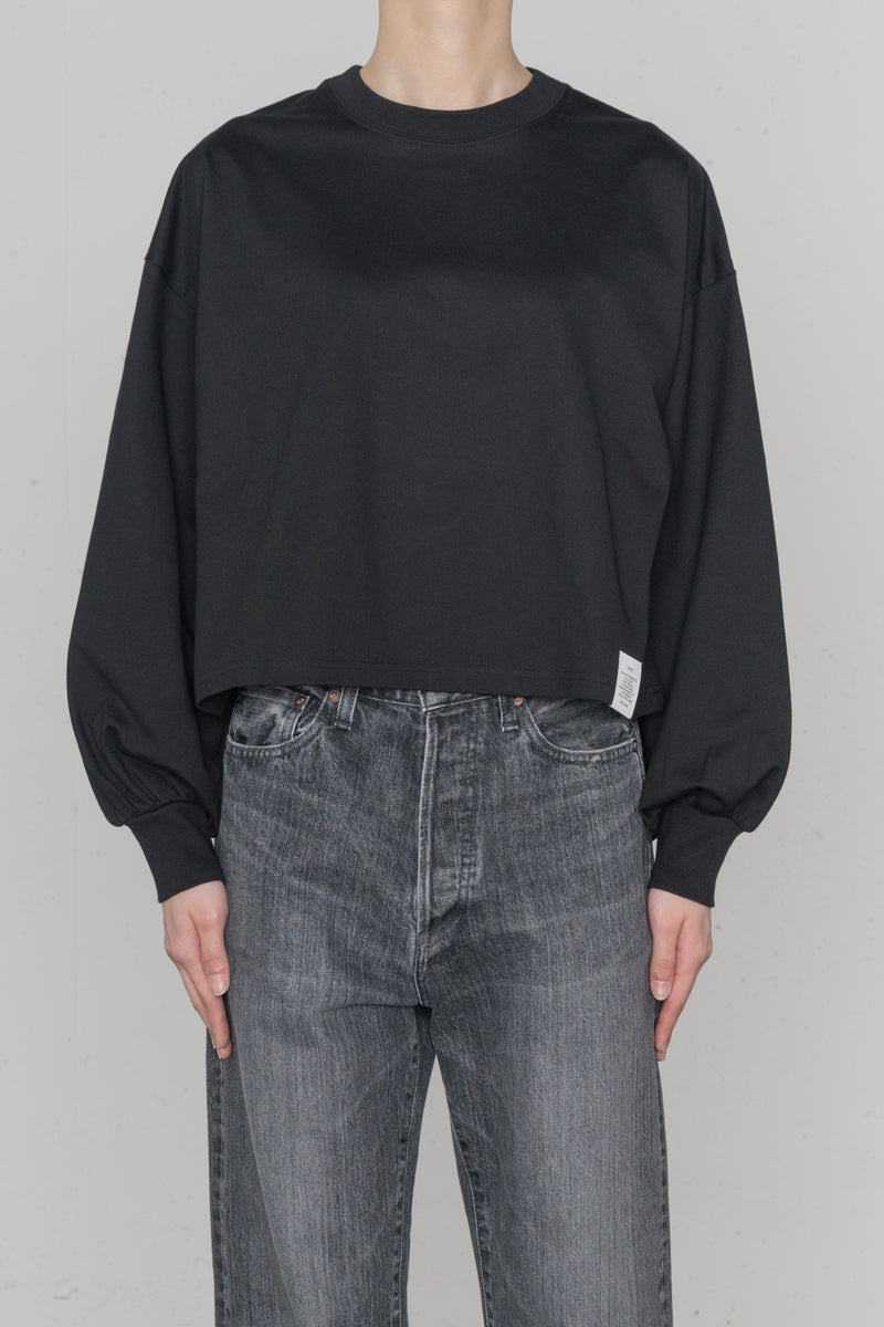 CROPPED LONG-SLV TEE / BIG FIT (6.5oz) – HYKE ONLINE STORE