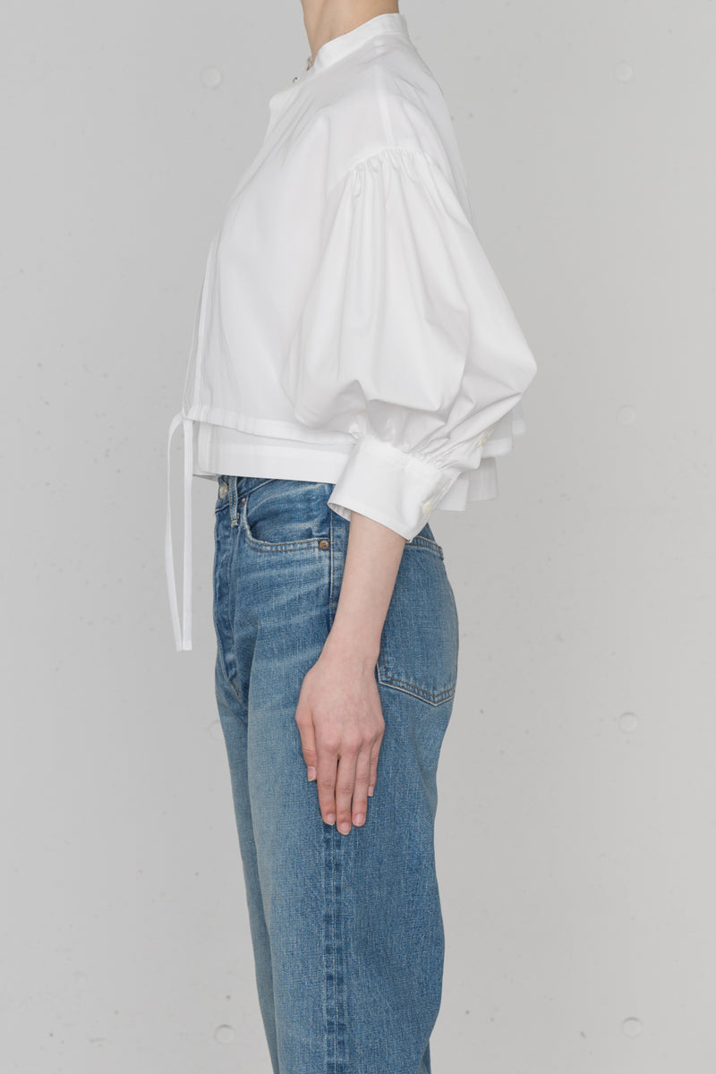 COTTON BALLOON SLEEVE BLOUSE – HYKE ONLINE STORE
