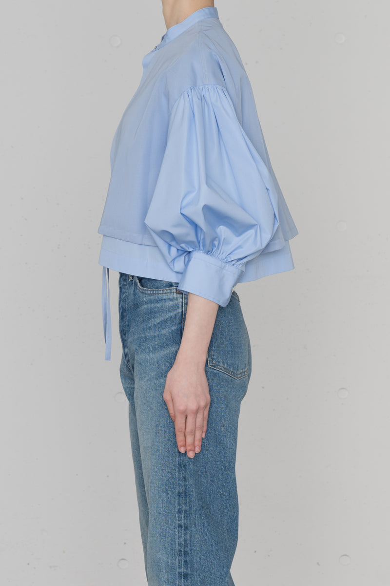 COTTON BALLOON SLEEVE BLOUSE – HYKE ONLINE STORE COTTON BALLOON SLEEVE BLOUSE – HYKE ONLINE STORE