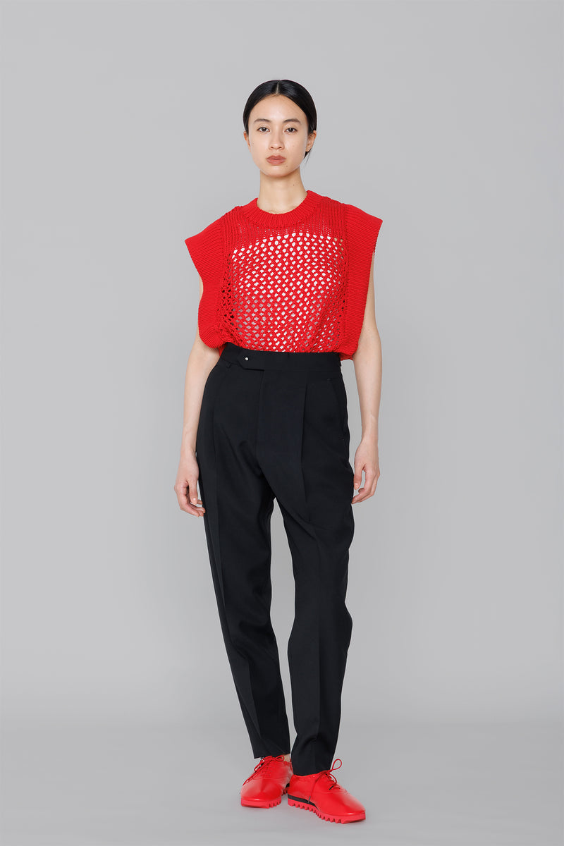 CROCHET SLEEVELESS KNIT – HYKE ONLINE STORE