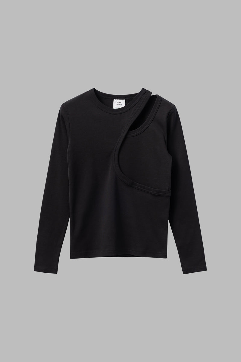 LAYERED LONG-SLV TEE – HYKE ONLINE STORE