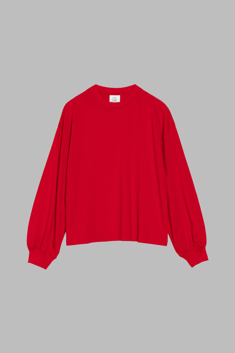 HYKE LONG-SLV TEE（ピンク） HYKE（ハイク） 20SS ZIP LONG-SLV TEE サイドジッププルオーバー 201
