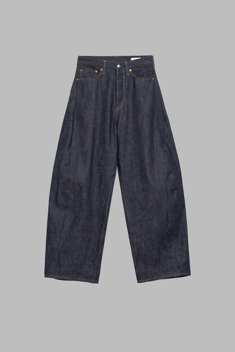 BARREL-LEG DENIM JEANS – HYKE ONLINE STORE