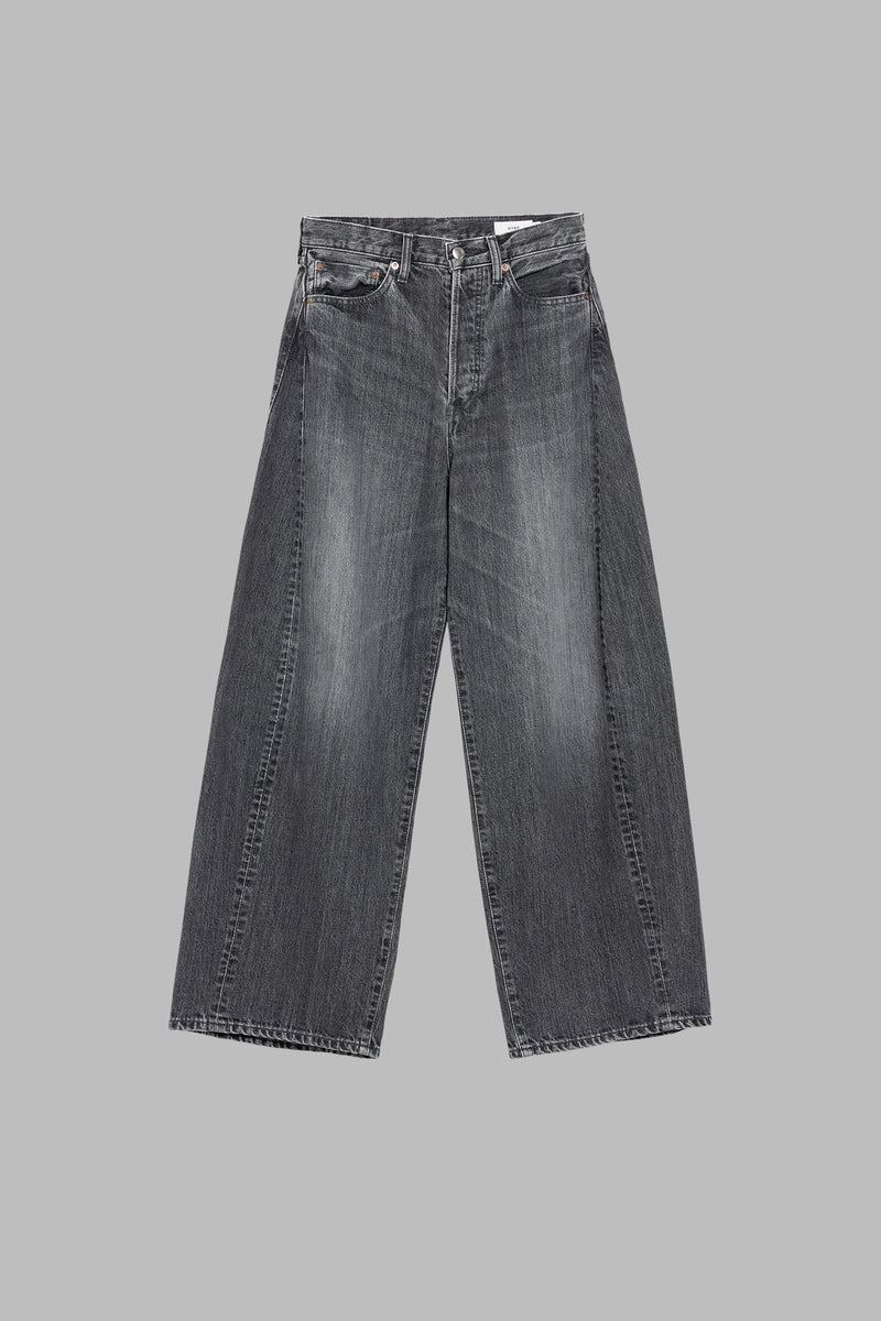 BARREL-LEG DENIM JEANS – HYKE ONLINE STORE