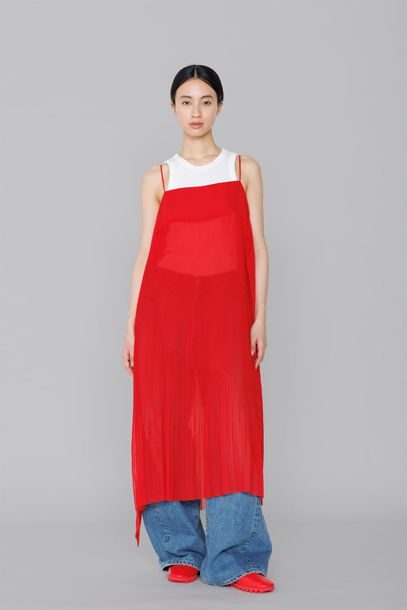 PLEATED SLIP DRESS – HYKE ONLINE STORE