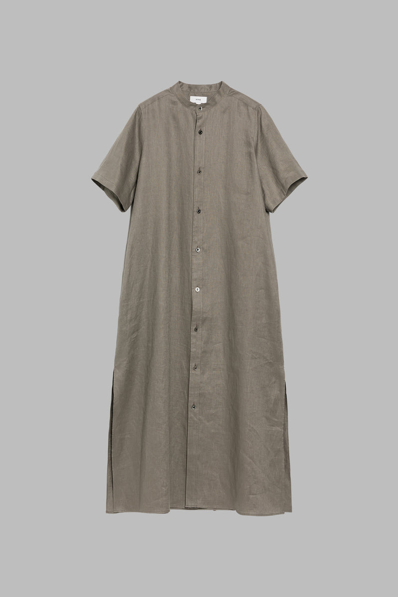 LINEN MAXI SHIRT DRESS – HYKE ONLINE STORE