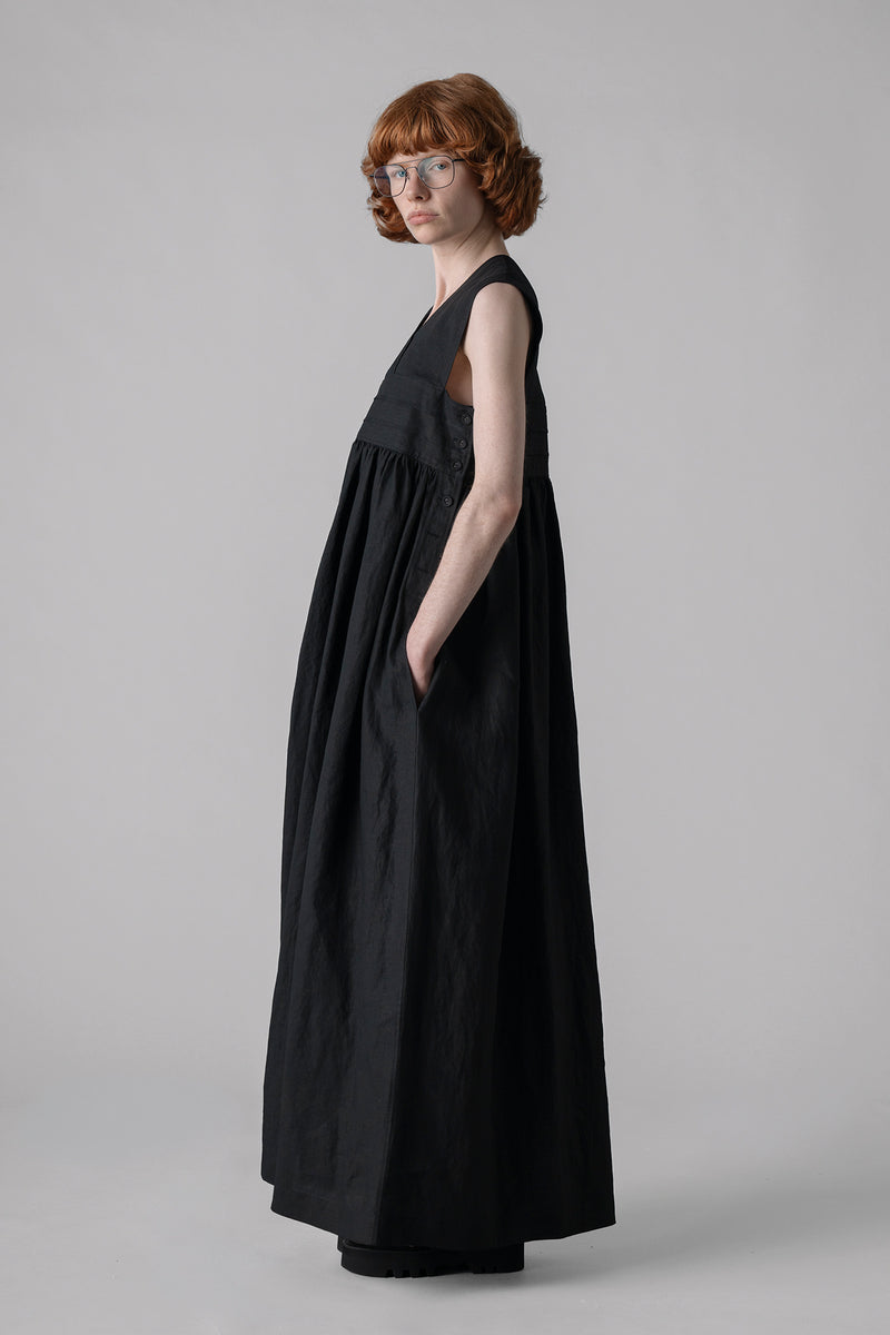 LINEN MAXI DRESS – HYKE ONLINE STORE