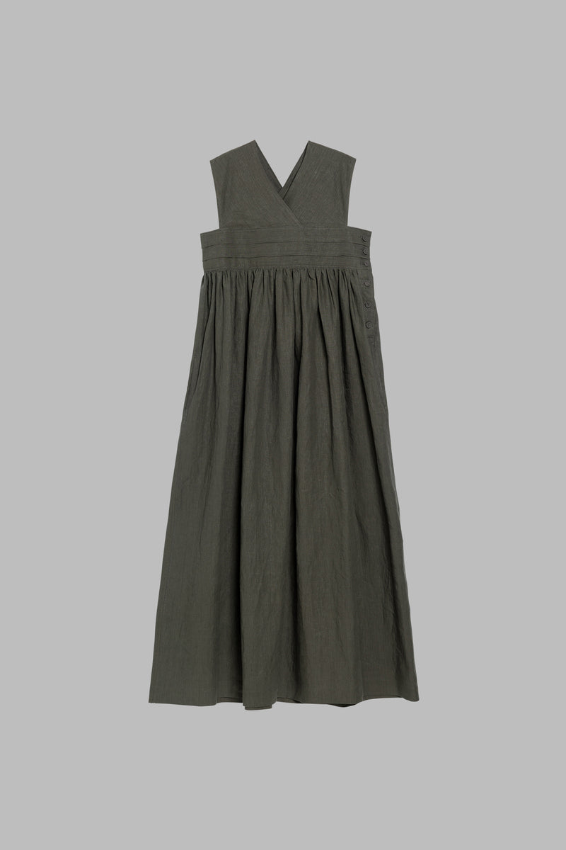 LINEN MAXI DRESS – HYKE ONLINE STORE