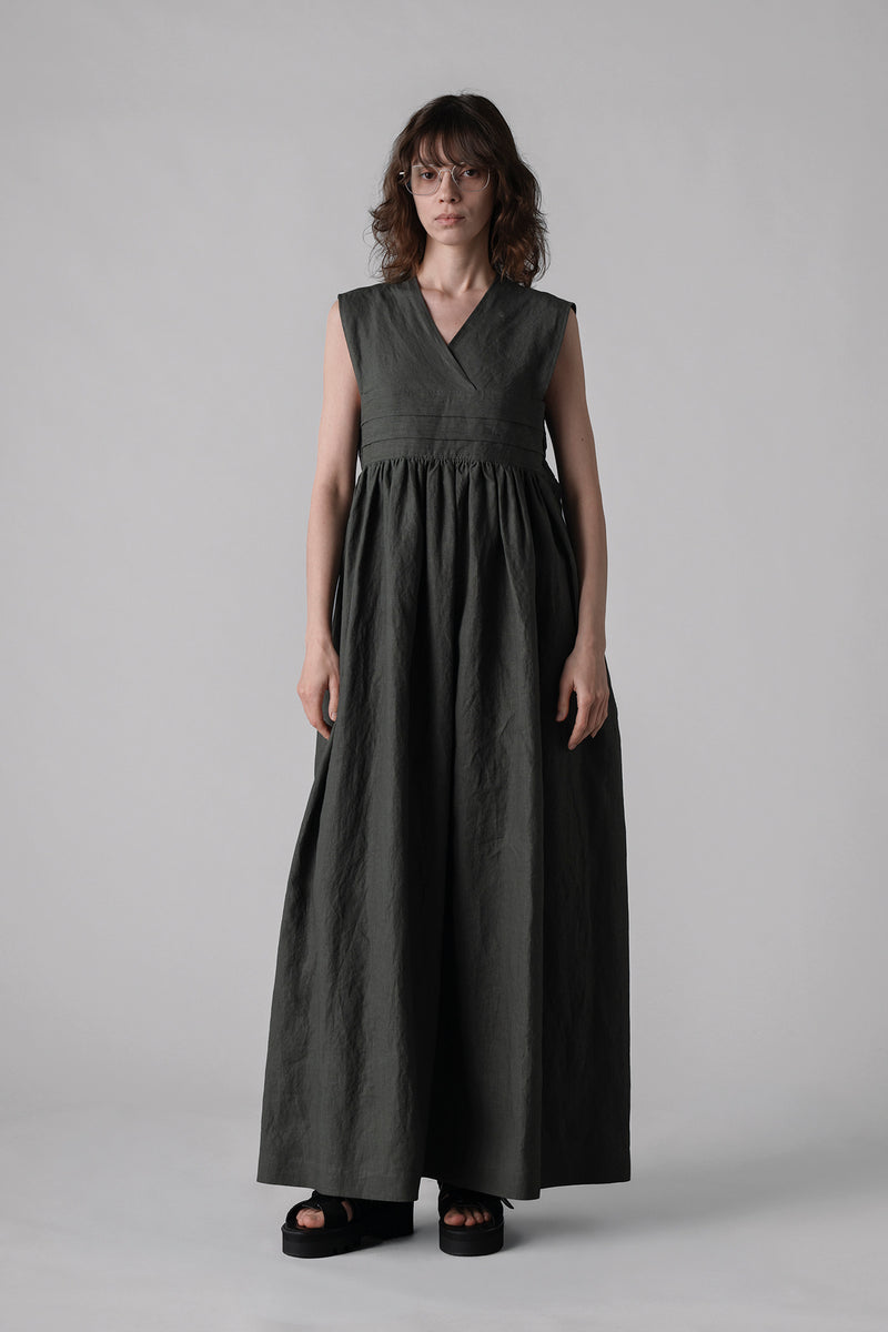 LINEN MAXI DRESS – HYKE ONLINE STORE