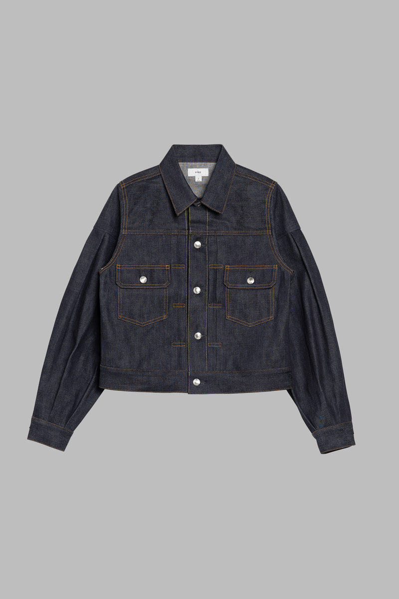 BALLOON SLEEVE DENIM JACKET TYPE 2 / REGULAR FIT – HYKE ONLINE STORE