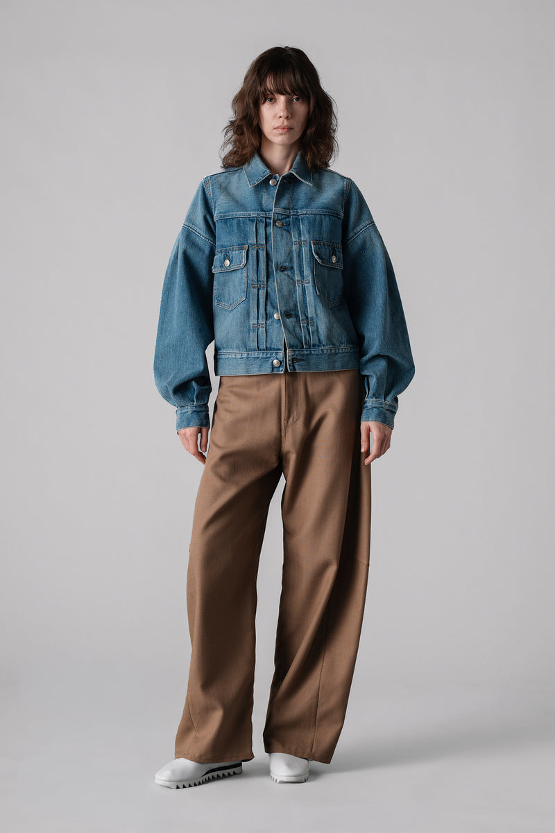 BALLOON SLEEVE DENIM JACKET TYPE 2 / REGULAR FIT – HYKE ONLINE STORE