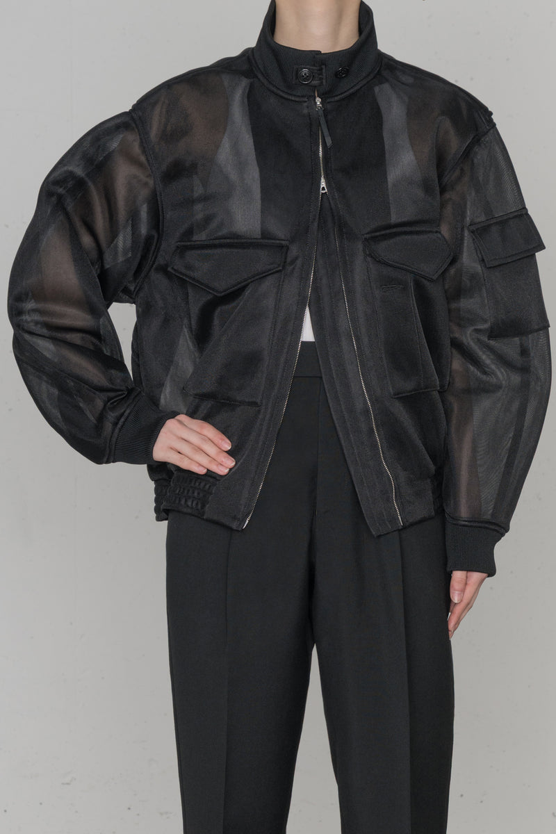 SHEER WEP JACKET – HYKE ONLINE STORE