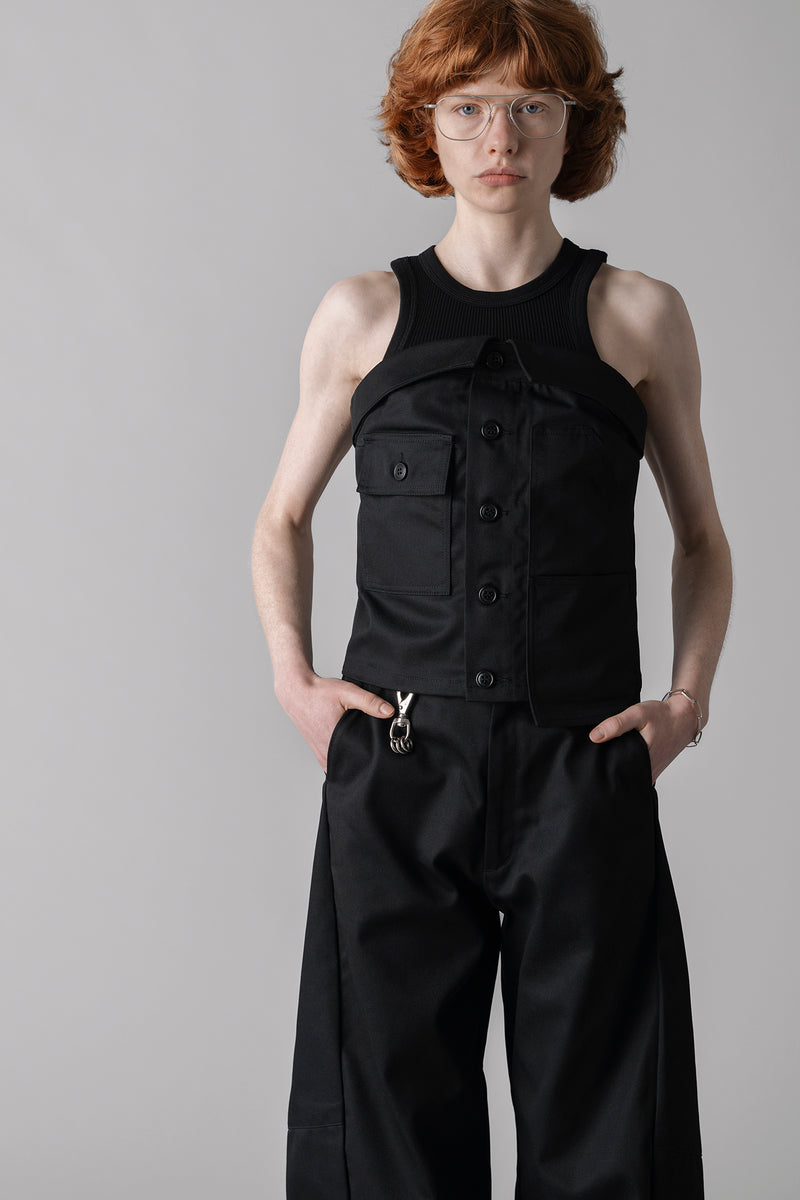 完売26SSHYKE T/C WORK STRAPLESS TOP 17577 T/C WORK STRAPLESS TOP – HYKE ONLINE STORE