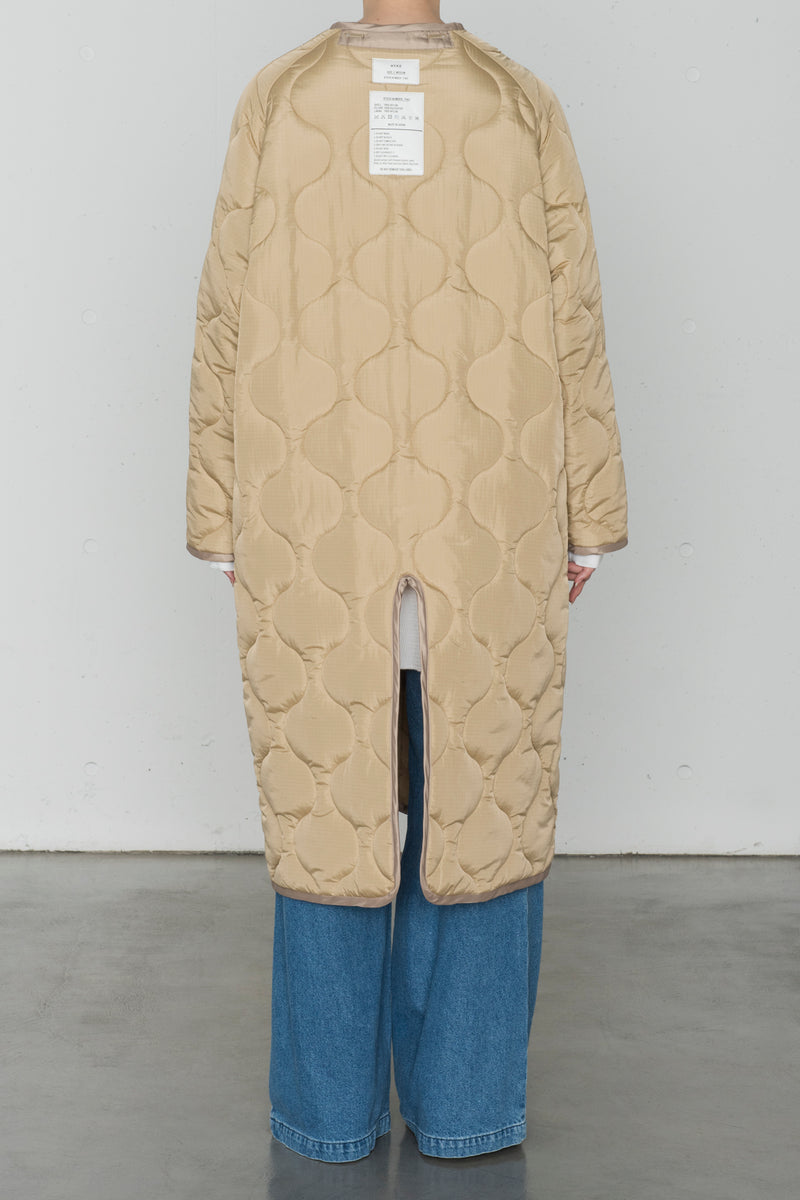 QUILTED LINER COAT – HYKE ONLINE STORE