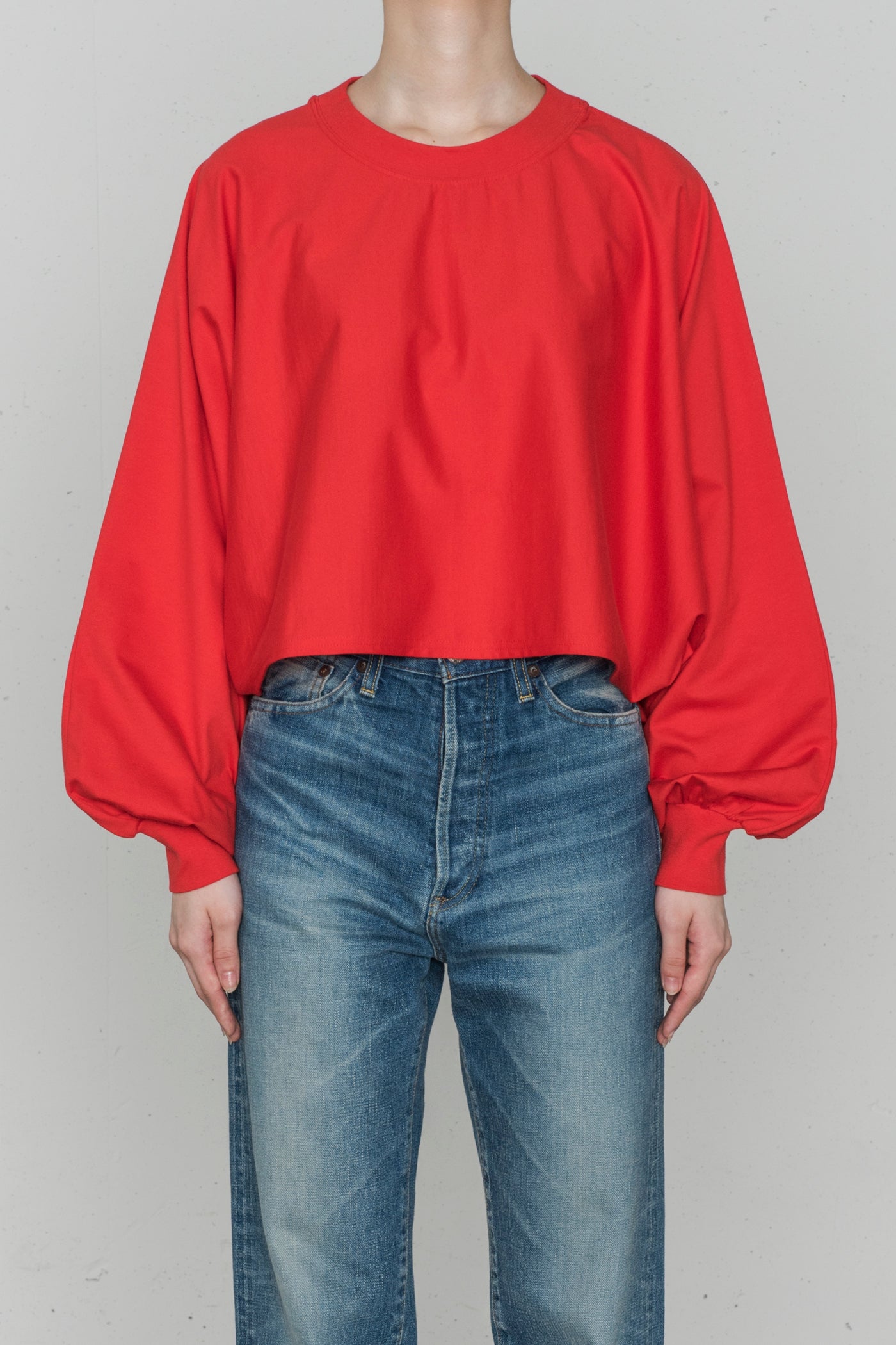 LONG-SLV TEE PONCHO – HYKE ONLINE STORE