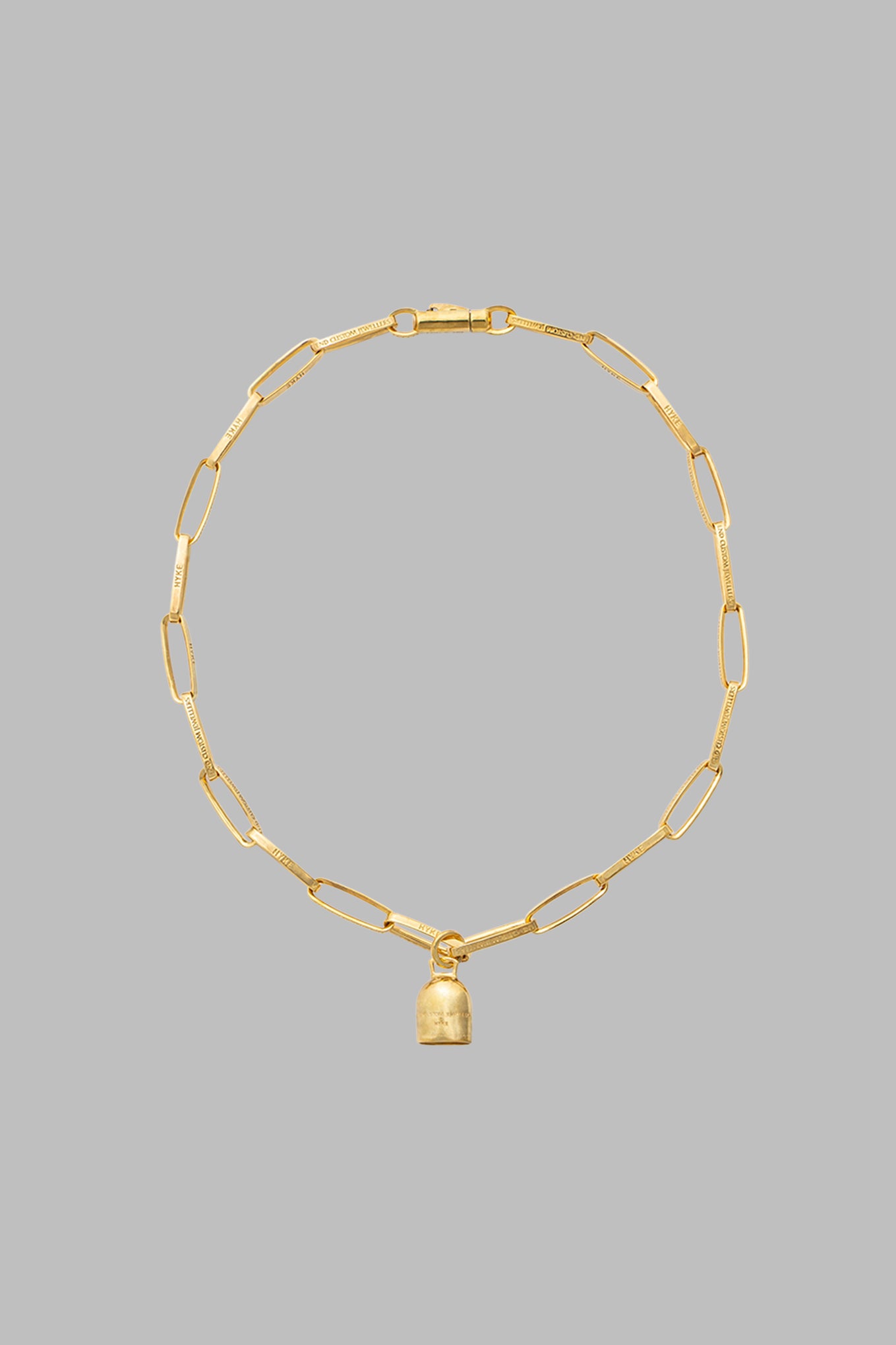 GOOD LUCK BELL HALF ROUND CHAIN NECKLACE<br>END CUSTOM JEWELLERS × HYKE