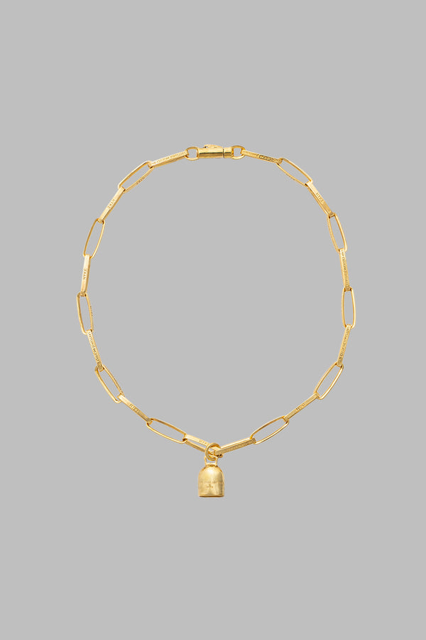 GOOD LUCK BELL HALF ROUND CHAIN NECKLACE<br>END CUSTOM JEWELLERS × HYKE