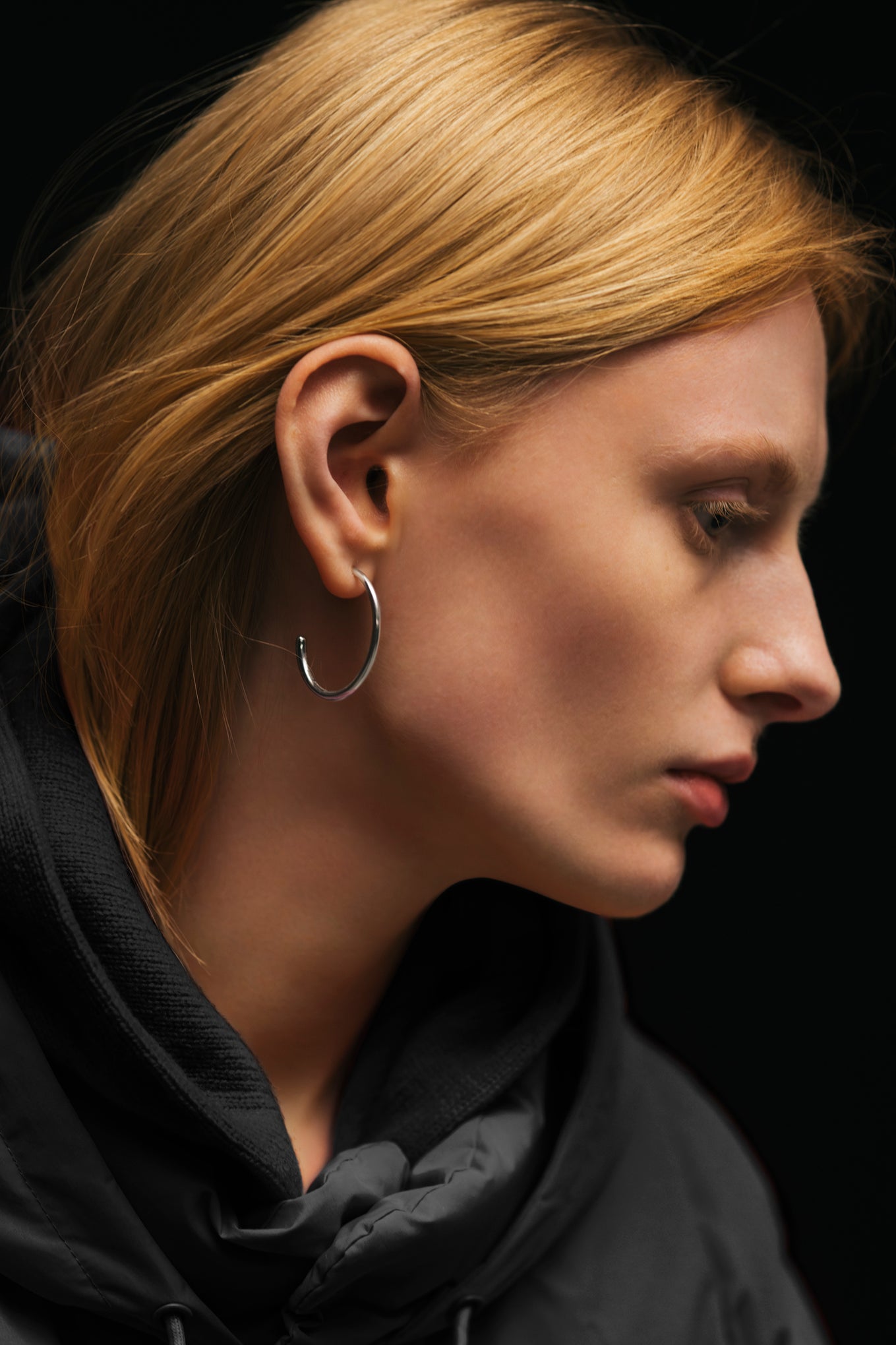 SMALL ROUND TAPERED EARRINGS<br>END CUSTOM JEWELLERS × HYKE