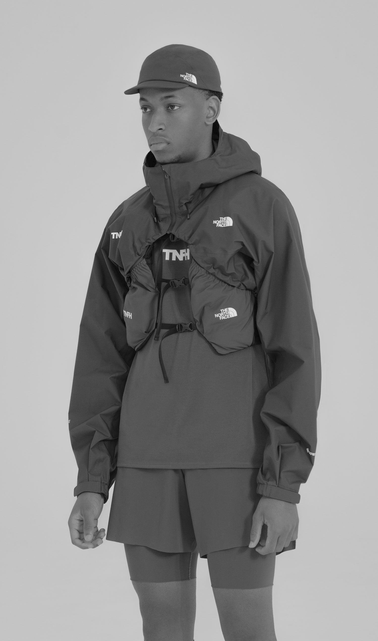 柄デザインロゴワンポイントTNFH THE NORTH FACE×HYKE