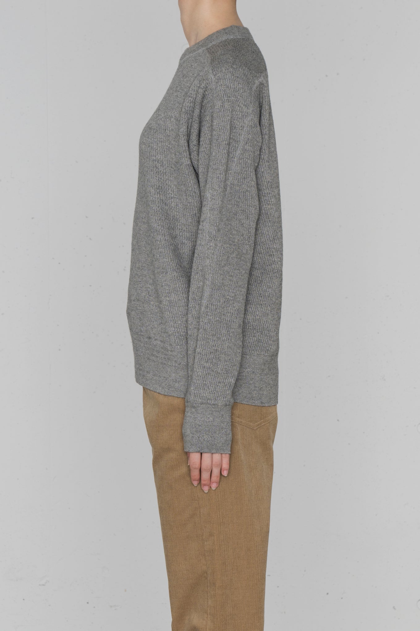 C/C CREW NECK THERMAL SWEATER – HYKE ONLINE STORE