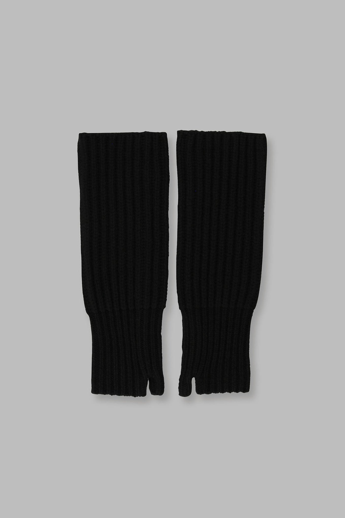 WOOL RIBBED ARM WARMERS