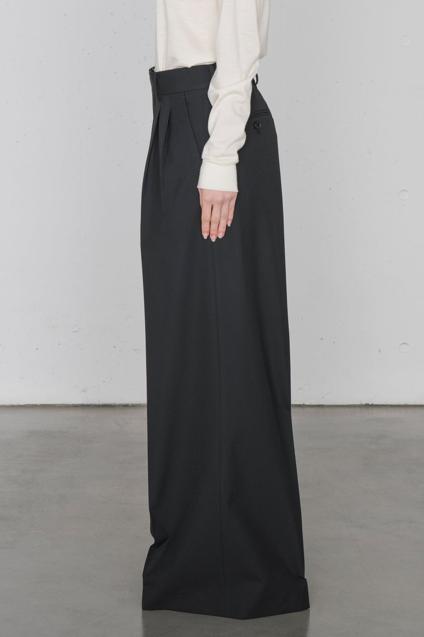 P/R STRETCH WIDE LEG PANTS – HYKE ONLINE STORE