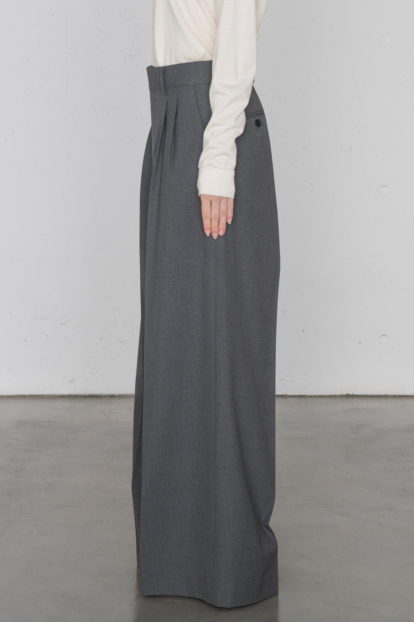 P/R STRETCH WIDE LEG PANTS