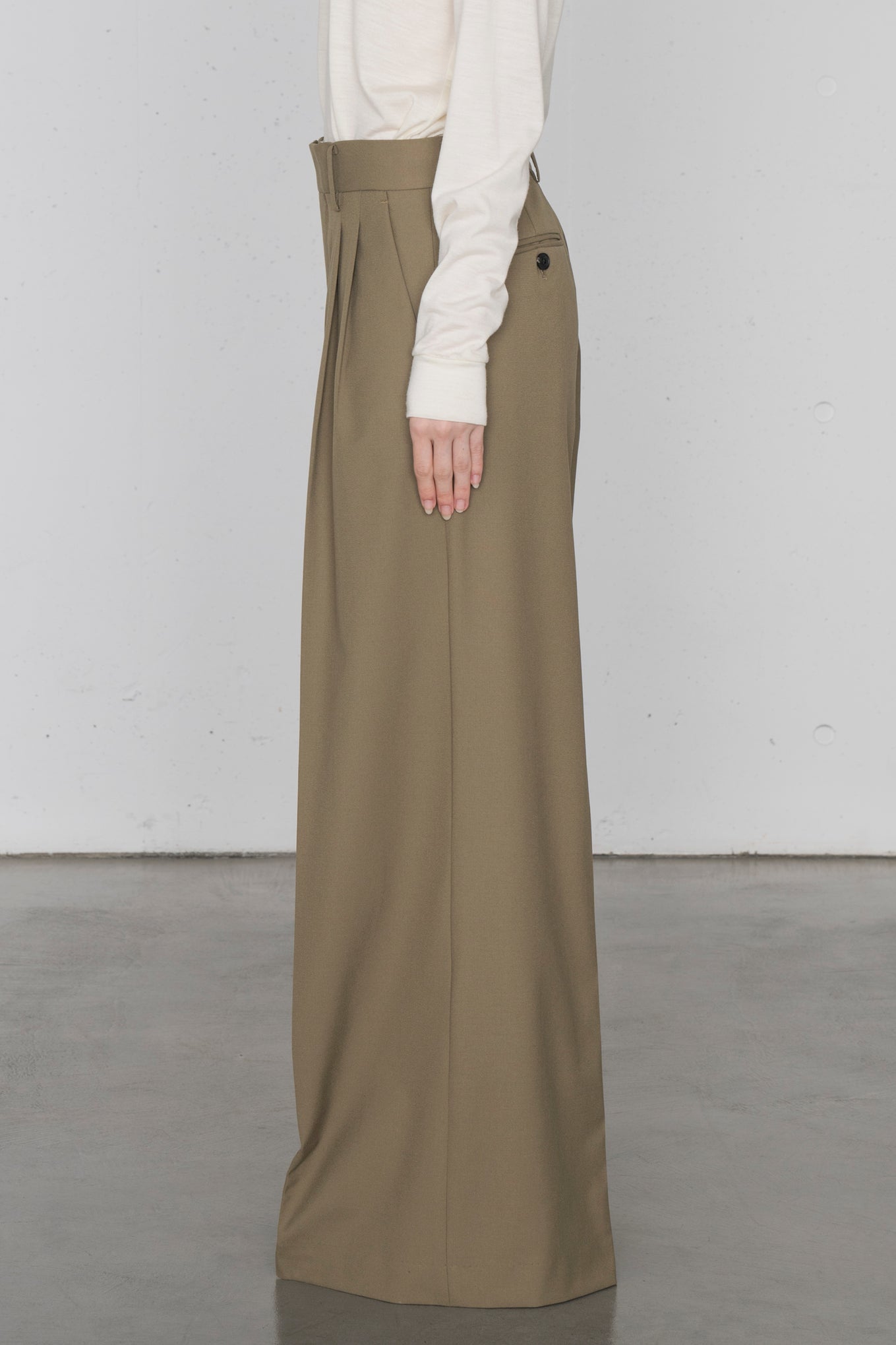 P/R STRETCH WIDE LEG PANTS