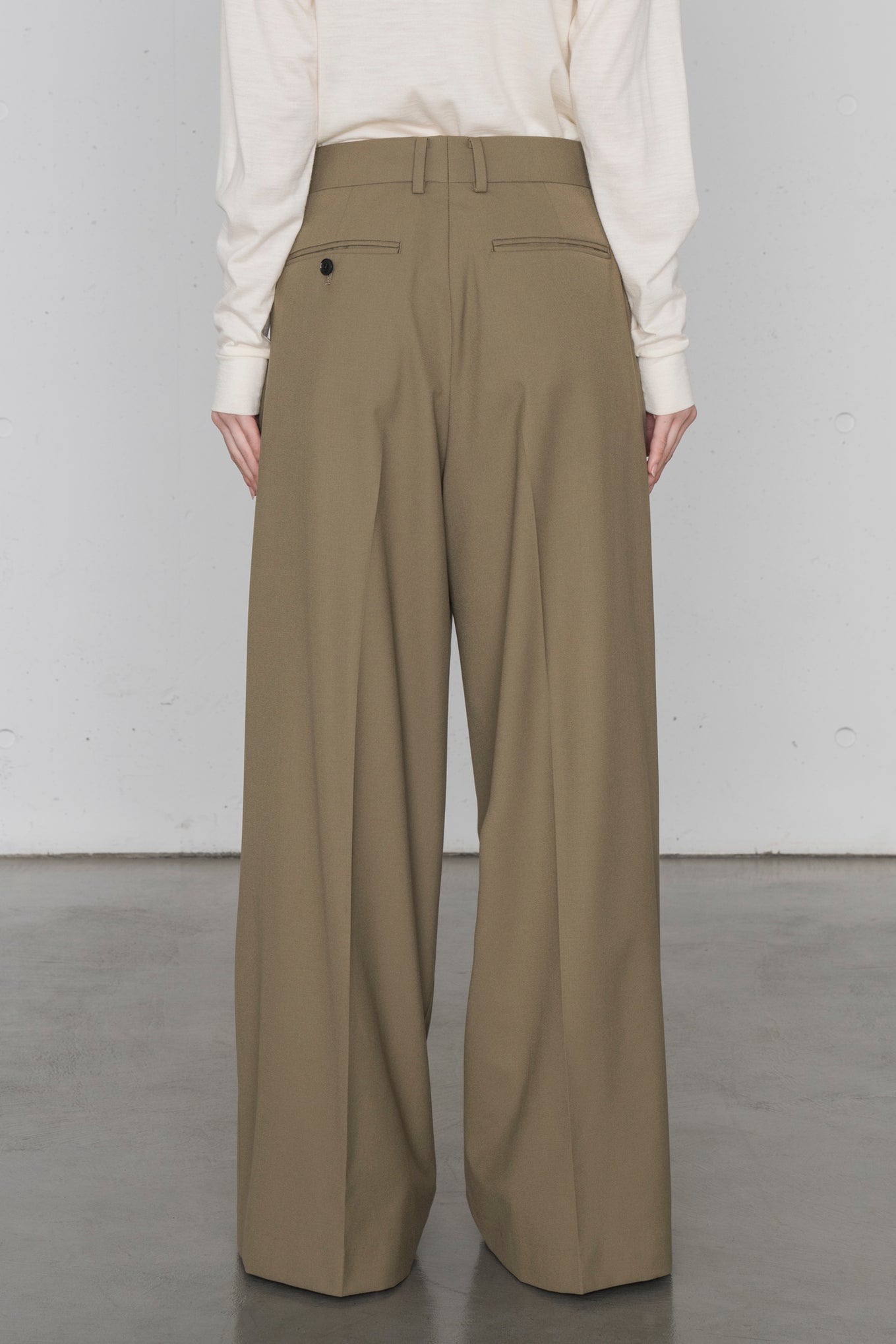 P/R STRETCH WIDE LEG PANTS