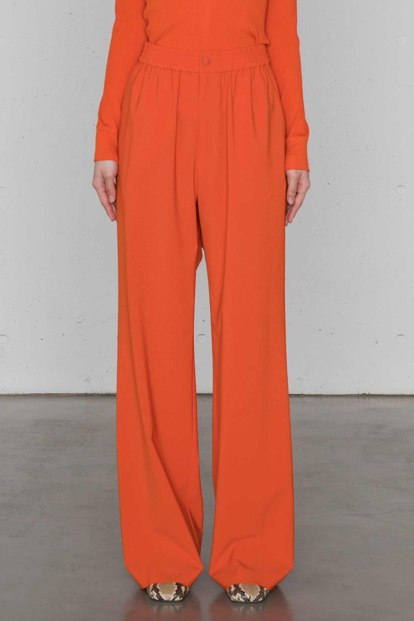 STRETCH WIDE LEG PANTS