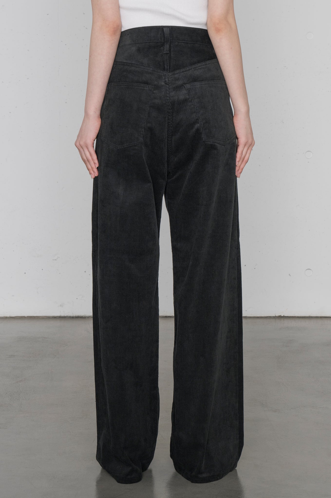 CORDUROY WIDE LEG PANTS