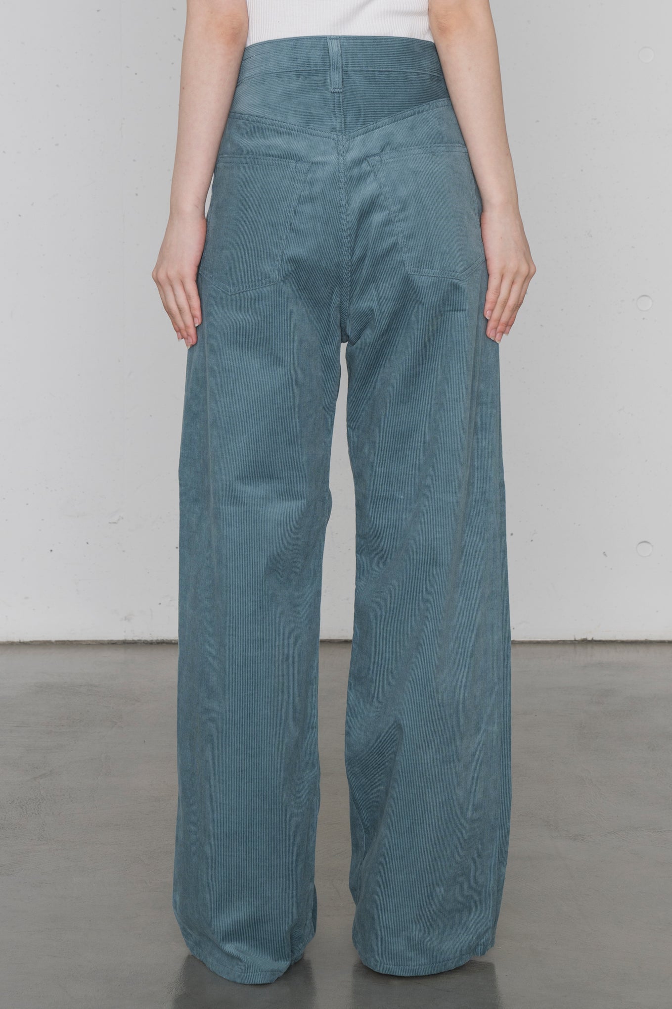 CORDUROY WIDE LEG PANTS