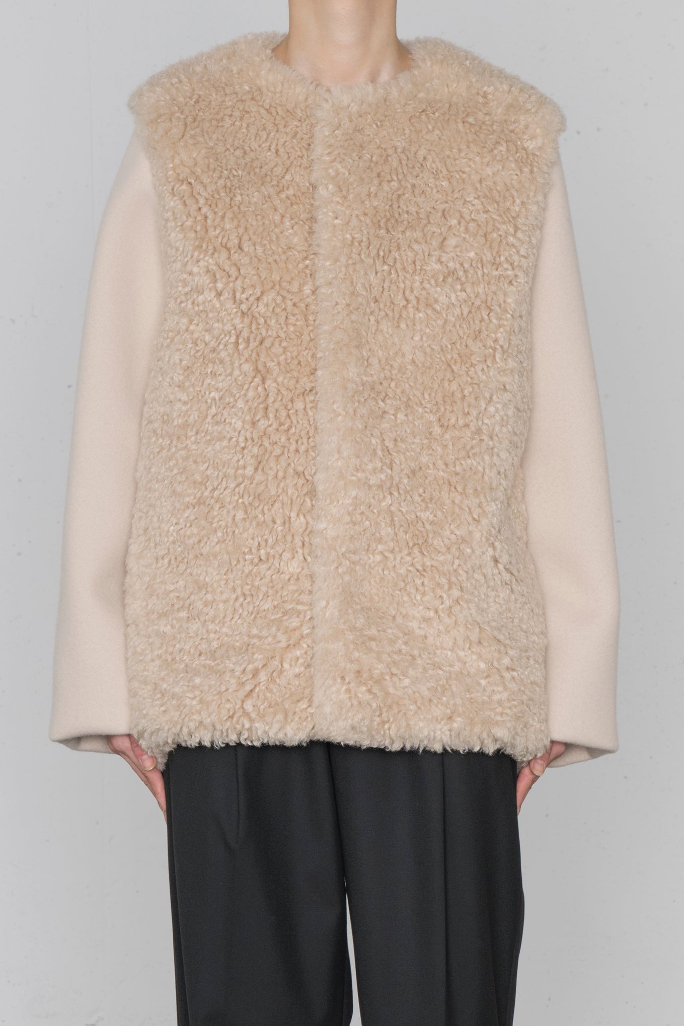 FAUX SHEARLING JACKET