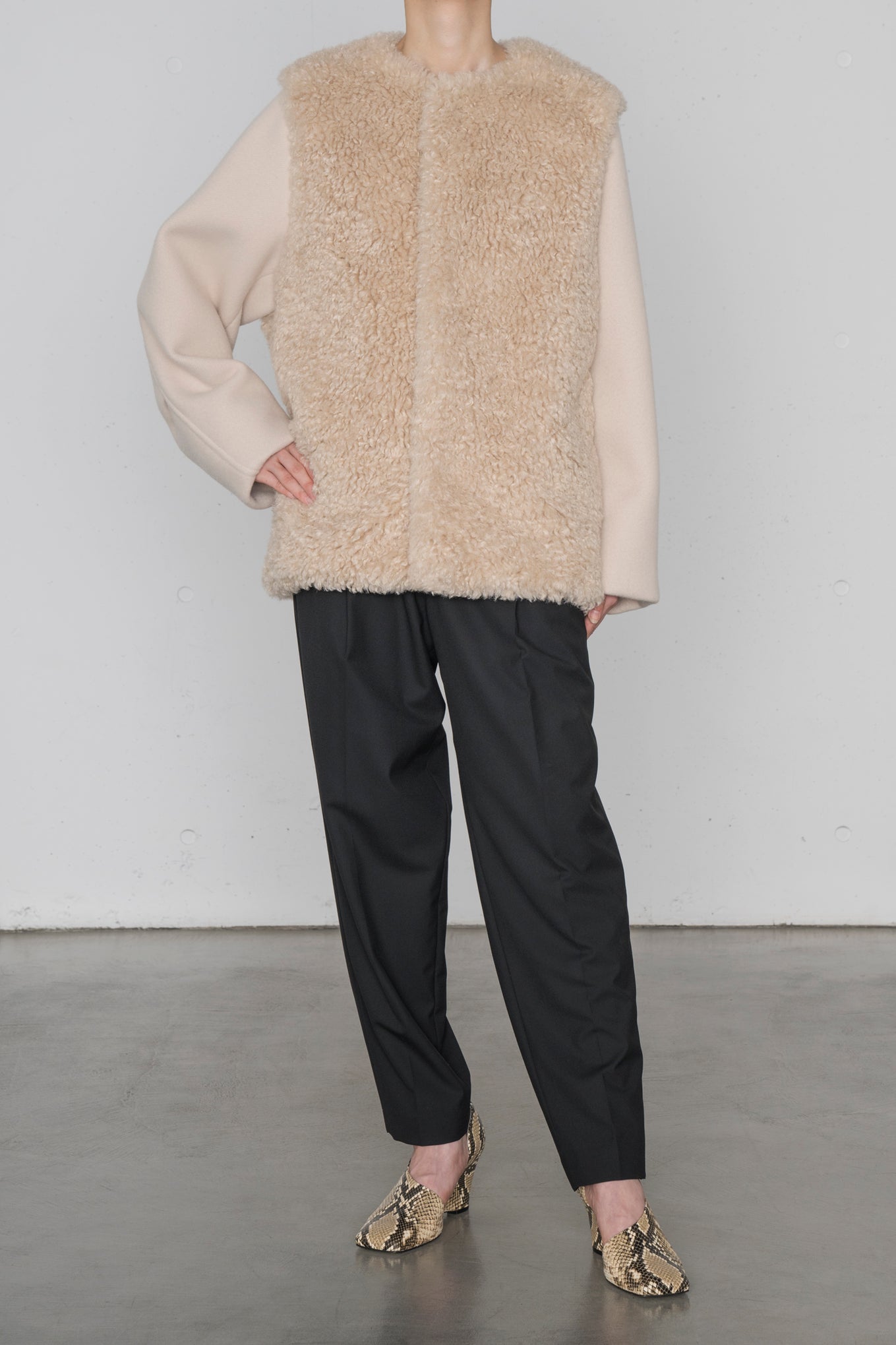 FAUX SHEARLING JACKET