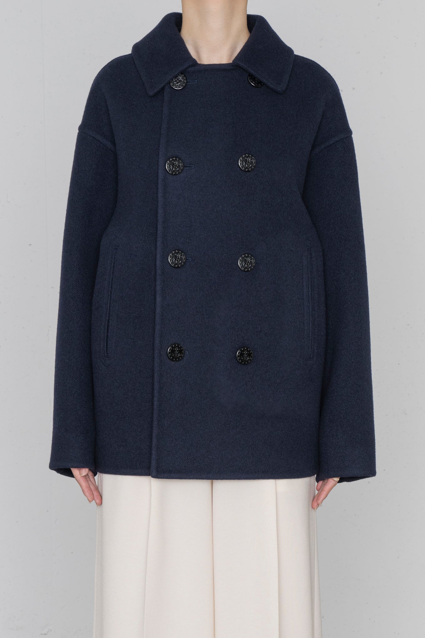 DOUBLE FACE PEA COAT