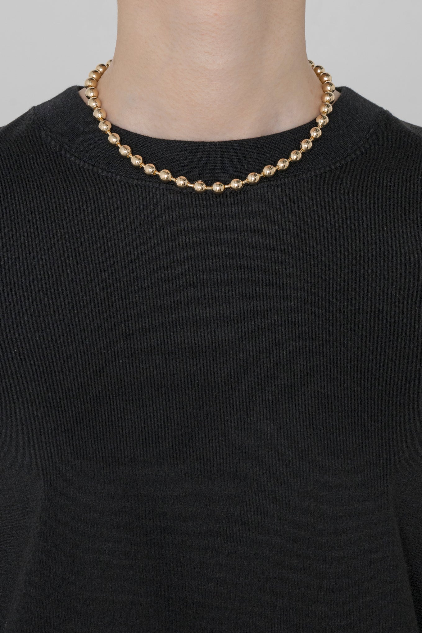 BALL CHAIN NECKLACE (LARGE) – HYKE ONLINE STORE