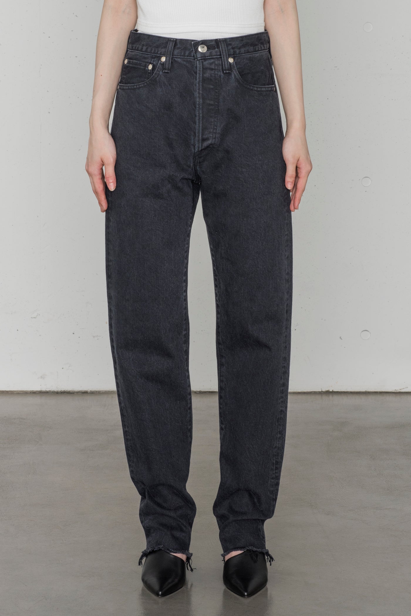 TWILL CLASSIC STRAIGHT JEANS – HYKE ONLINE STORE