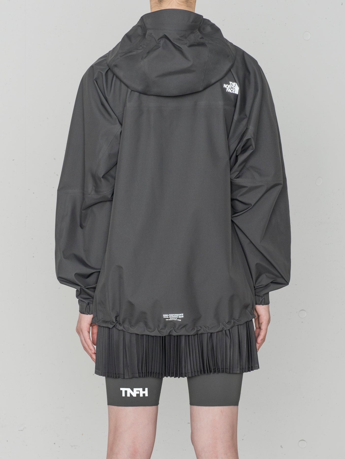 TNFH × HYKE GTX Trail Jacket Dark Gray柄デザインプリント