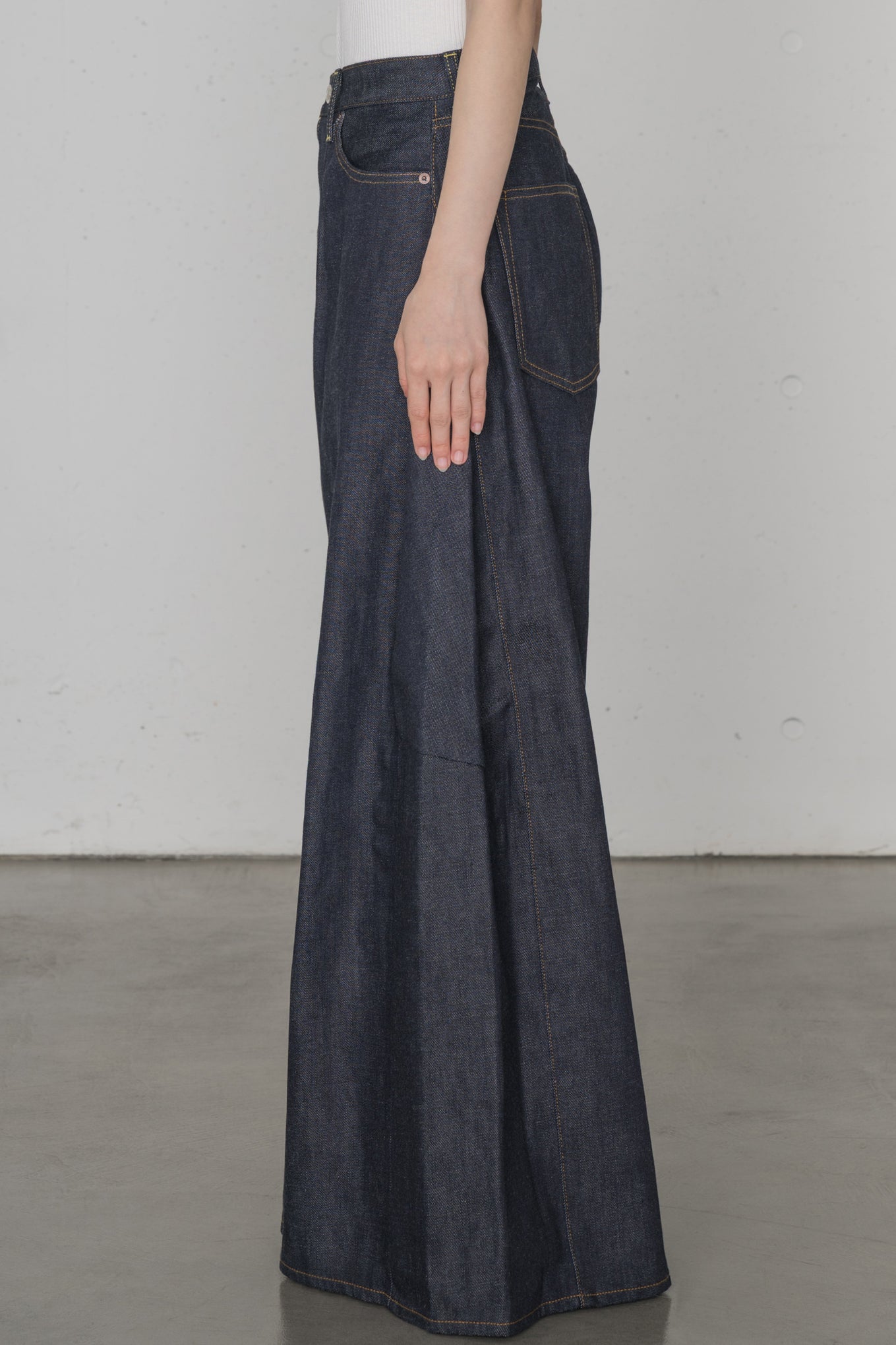 DENIM SUPER WIDE LEG JEANS