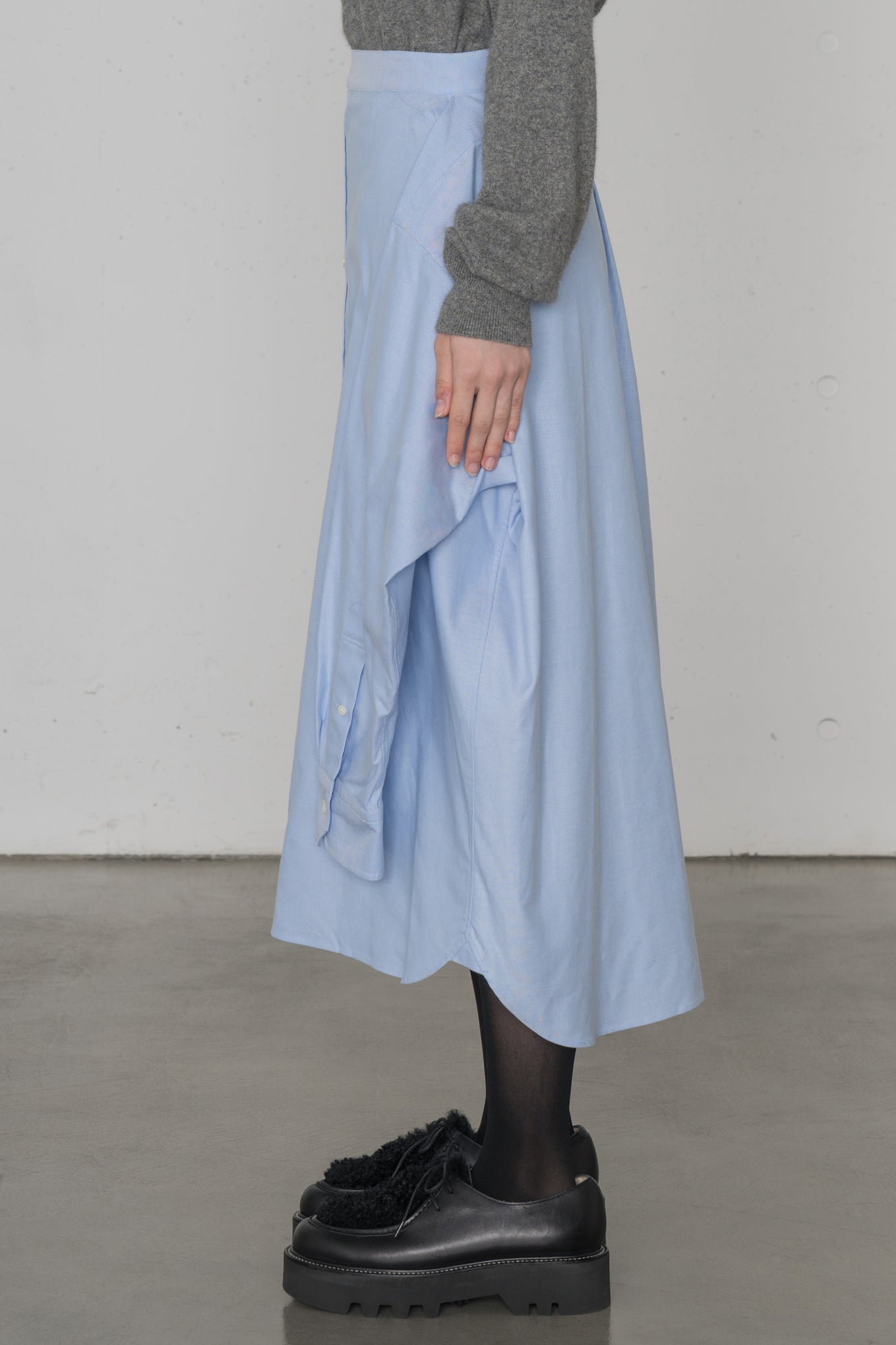 OXFORD SHIRT INSPIRED SKIRT