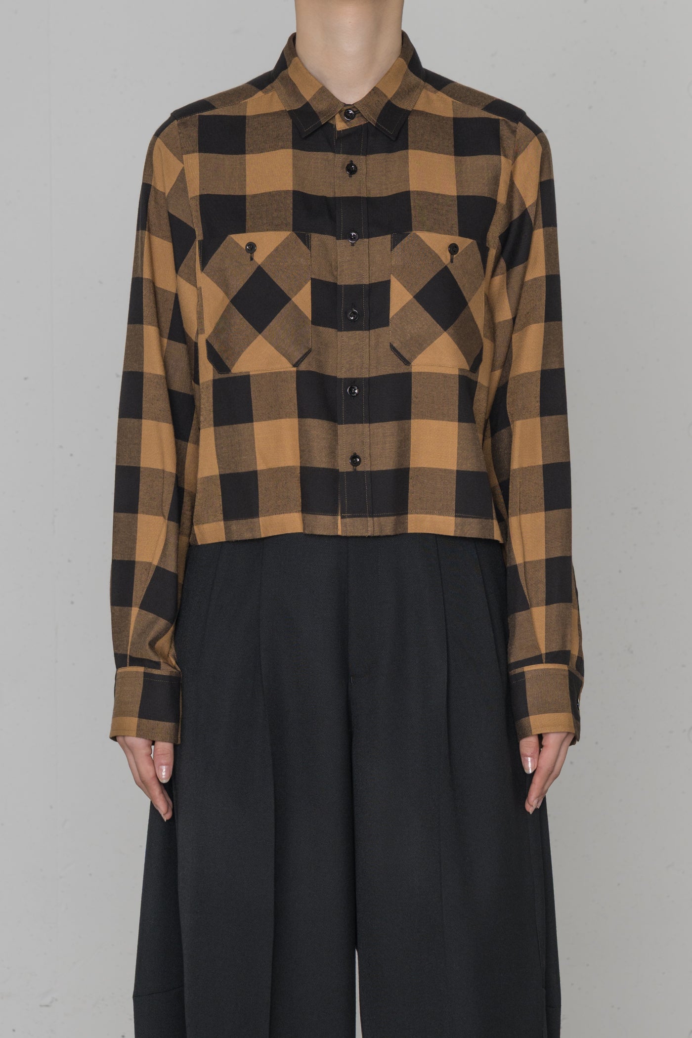RAYON PLAID SHIRT – HYKE ONLINE STORE