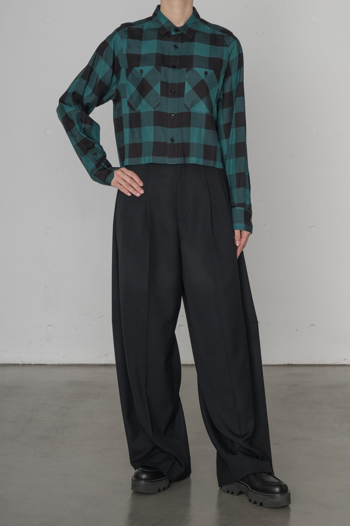 RAYON PLAID SHIRT